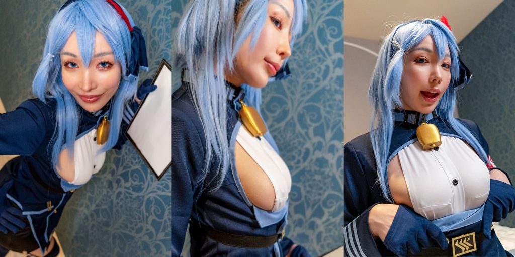 実写化ゲヘナヨコチチハミデヤン【ブルアカ天雨アココスプレ同人写真集 横乳露出 Cosmic】